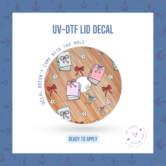 Coquette Books - UV DTF Lid Decal - Jan 14