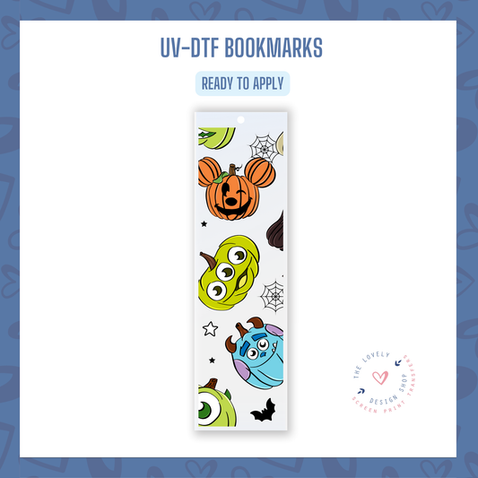 Magical Characters Pumpkins - UV DTF Bookmark Decal - Sep 3