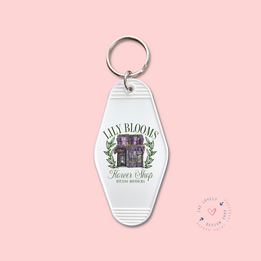 Lily Bloom's Flower Shop -  Keychain UV DTF Decal - Aug 12