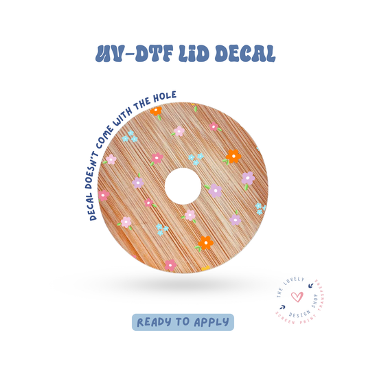 Mini Flowers - UV DTF Lid Decal - May 2