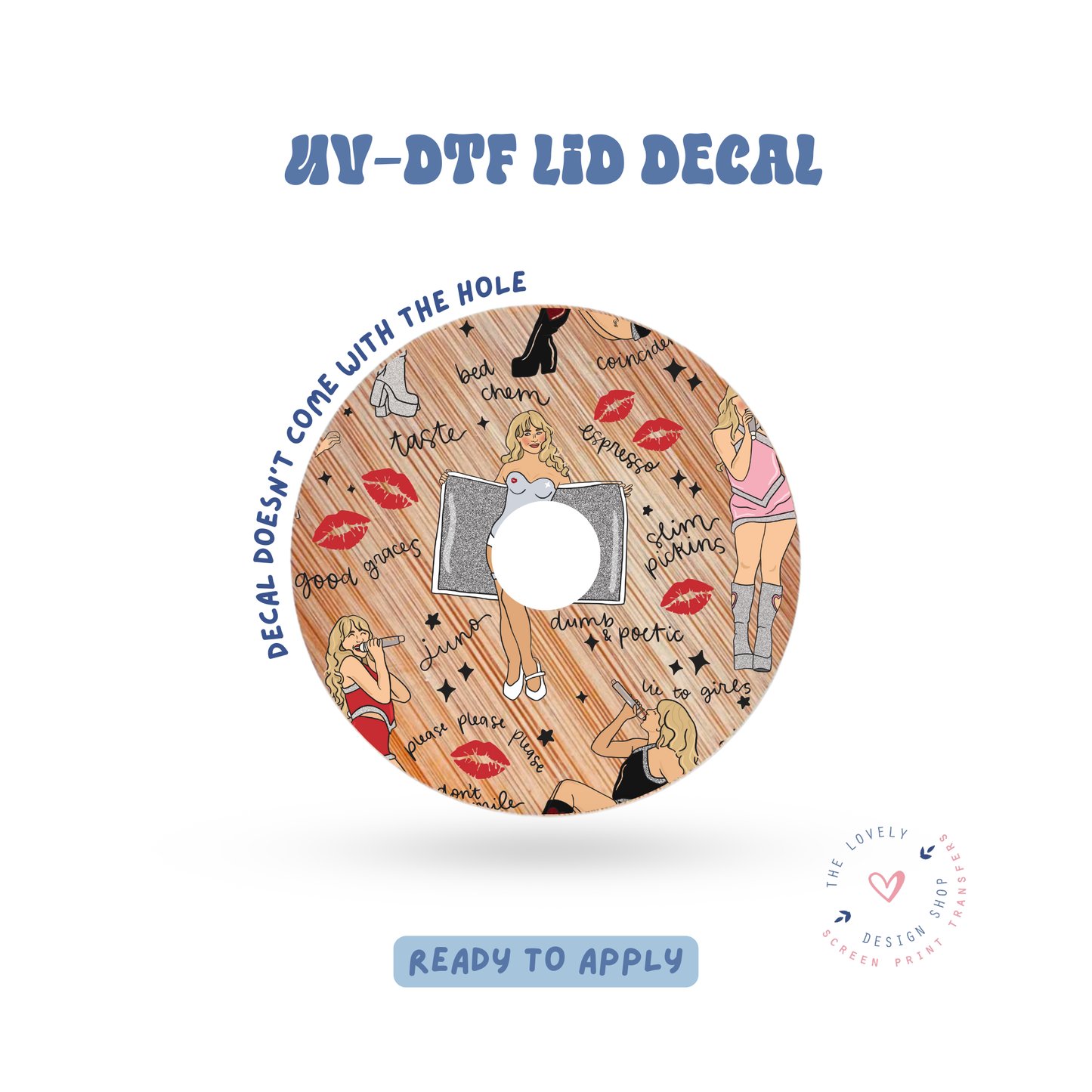 Sabri Short N' Sweet - UV DTF Lid Decal - Feb 4
