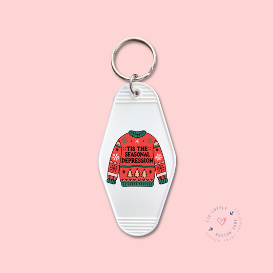 Tis The Seasonal Depression -  Keychain UV DTF Decal - Sep 16
