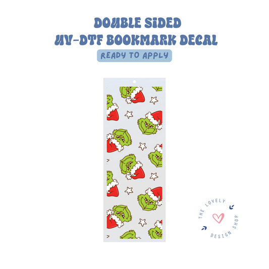 Mean One - UV DTF Bookmark Decal - Sep 15