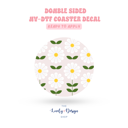 Daisy Fields - UV DTF Coaster Decal - Aug 27