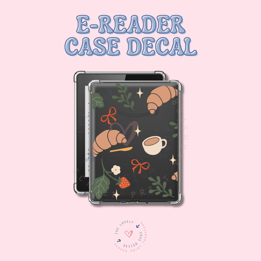 Coffee And Croissants - UV DTF E-Reader Decal - Jan 20