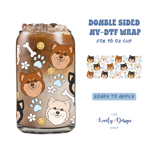 Lap Dog - UV DTF 16 oz Libbey Cup Wrap - Aug 27