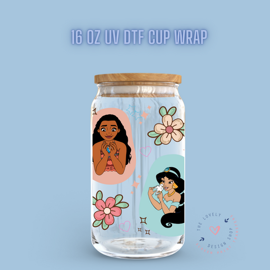 Magical Girls Easter Theme - UV DTF 16 oz Libbey Cup Wrap (Ready to Ship) Jan 15