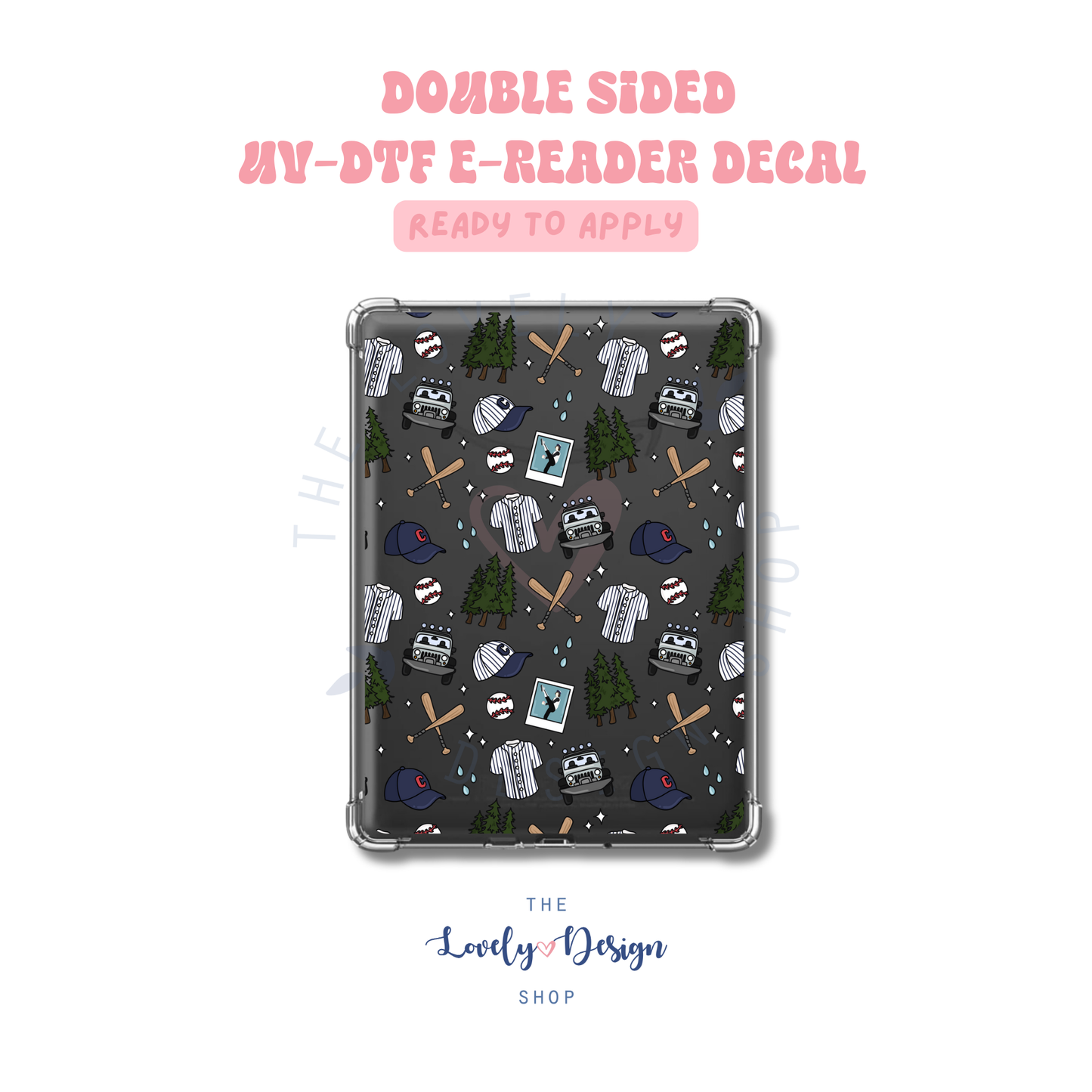 Twilight Baseball - UV DTF E-Reader Decal - Sep 15