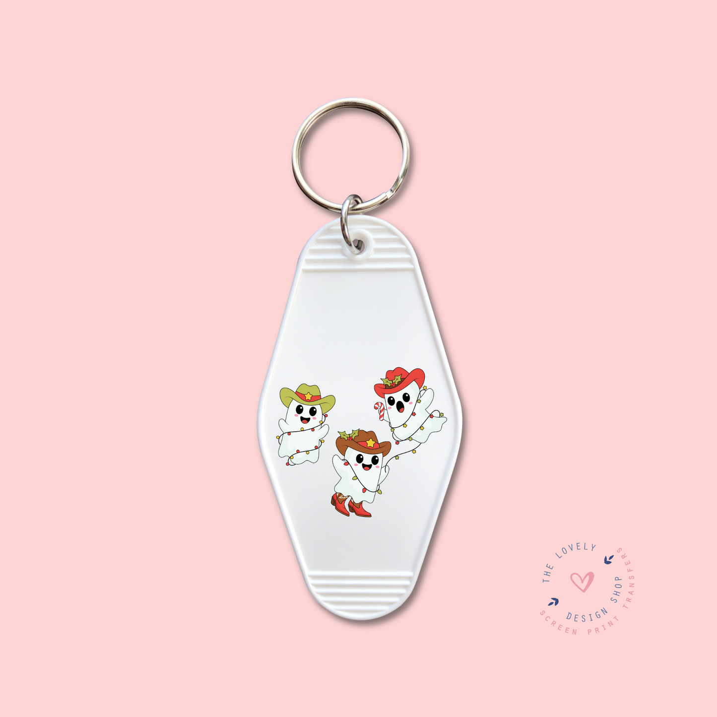 Christmas Cowboy Ghosts -  Keychain UV DTF Decal - Oct 15