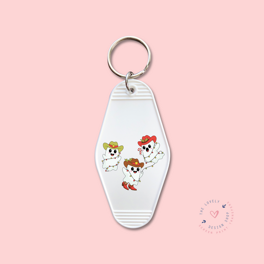 Christmas Cowboy Ghosts -  Keychain UV DTF Decal - Oct 15