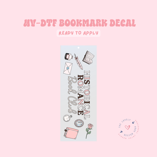 Historical Romance Book Club - UV DTF Bookmark Decal - Jan 27