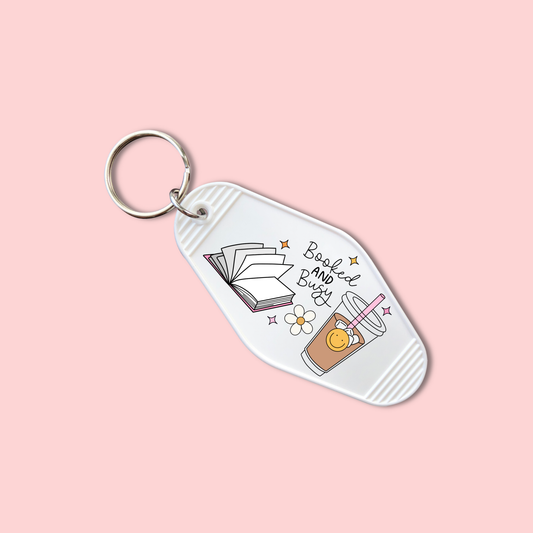 Booked And Busy (Set of 5) -  Keychain UV DTF Decal - July 15