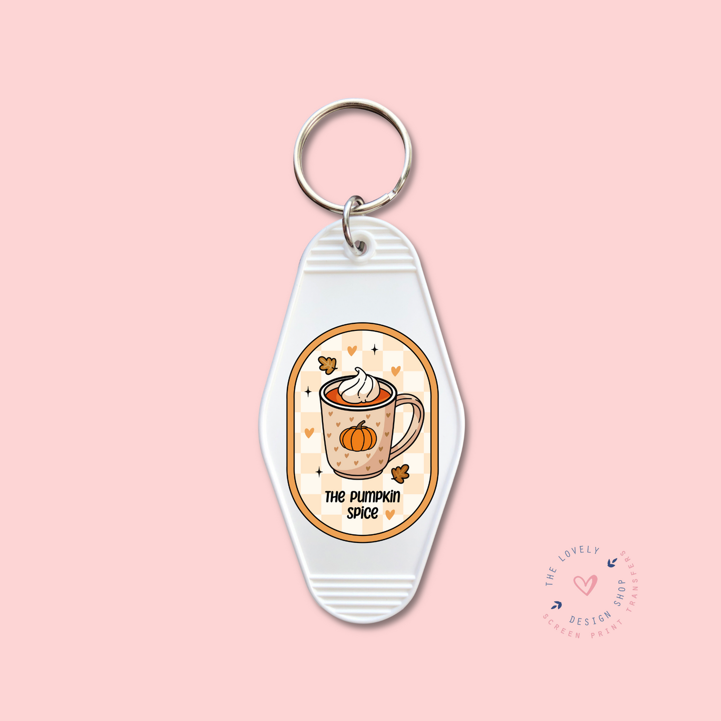 The Pumpkin Spice Label  -  Keychain UV DTF Decal - Sep 30