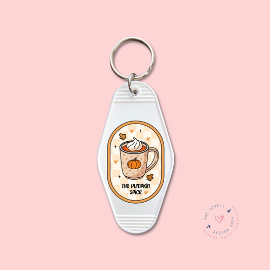 The Pumpkin Spice Label  -  Keychain UV DTF Decal - Sep 30