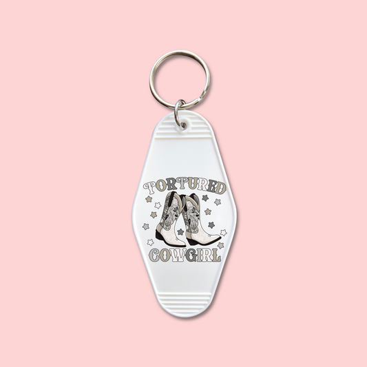 Tortured Cowgirl Boots (Set of 5) -  Keychain UV DTF Decal - July 15