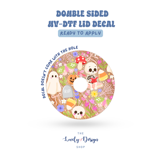 Pastel Spooky Garden - UV DTF Lid Decal - Aug 27