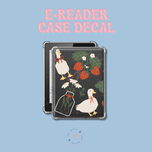 Cottage Core Duck - UV DTF E-Reader Decal - Jan 20