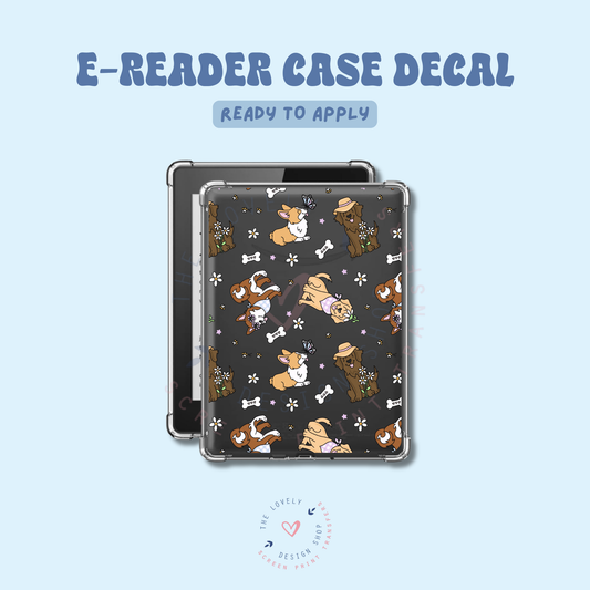 Spring Pups - UV DTF E-Reader Decal - Jan 27