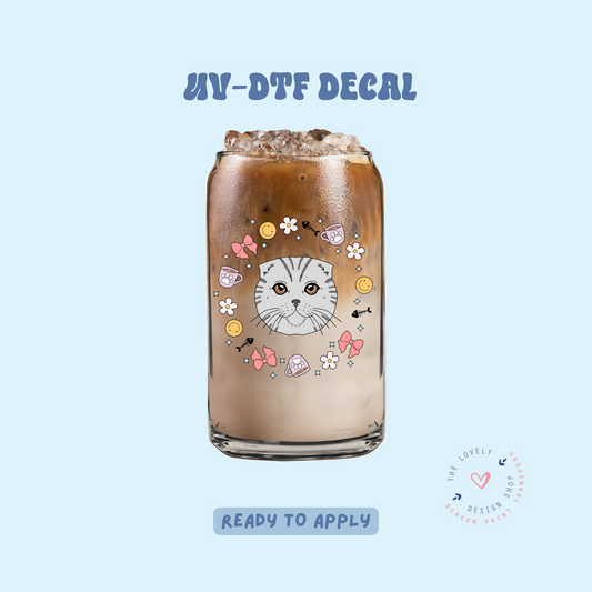 Floof Cat - UV DTF Cup Decal - Feb 24