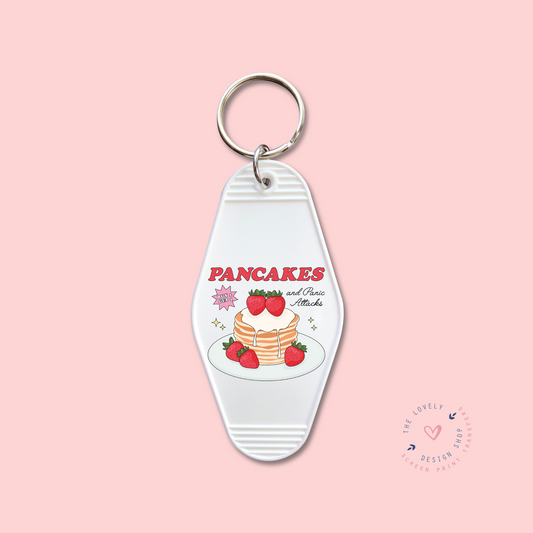 Pancakes And Panic Attacks -  Keychain UV DTF Decal - Nov 18