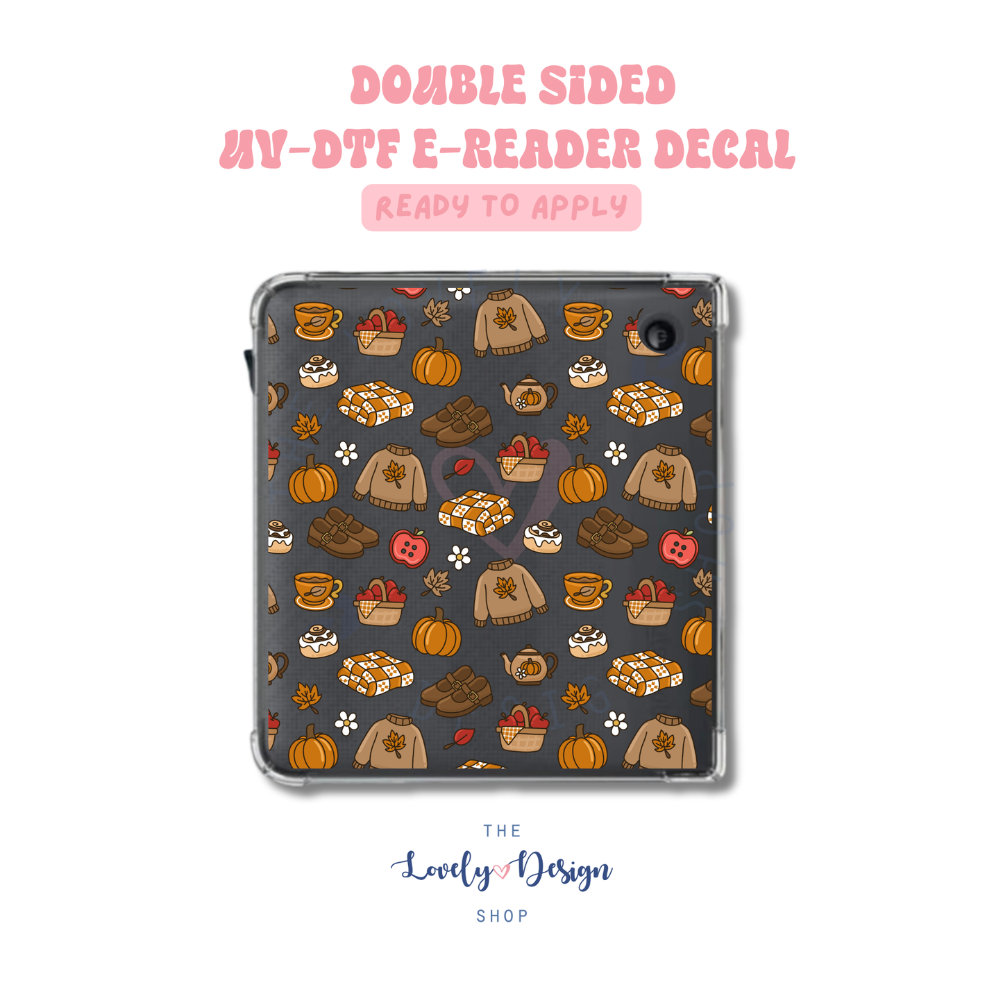Fall - UV DTF E-Reader Decal - July 24