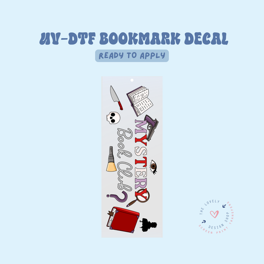 Mystery Book Club - UV DTF Bookmark Decal - Jan 27