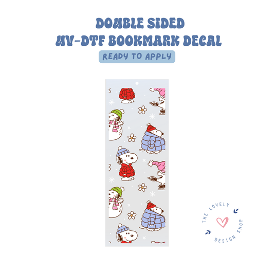 Cold Snoopy - UV DTF Bookmark Decal - Sep 15
