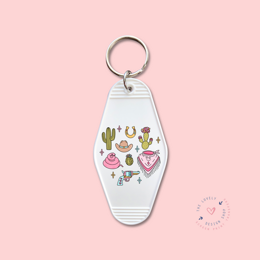 Western Girly -  Keychain UV DTF Decal - July 29