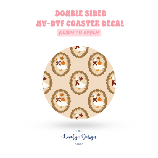 Fall Geese - UV DTF Coaster Decal - Aug 8