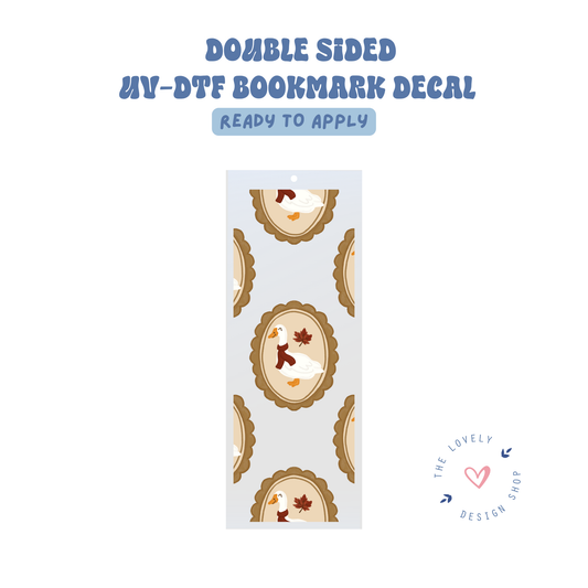 Fall Geese - UV DTF Bookmark Decal - Aug 8