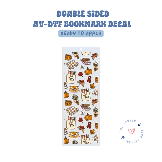 Fall Picnic - UV DTF Bookmark Decal - Aug 8