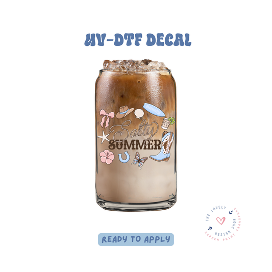 Salty Summer - UV DTF Cup Decal - Apr 23