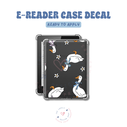 Coquette Geese - UV DTF E-Reader Decal - Feb 4