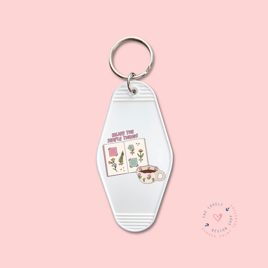 Enjoy The Simple Things -  Keychain UV DTF Decal - Dec 2