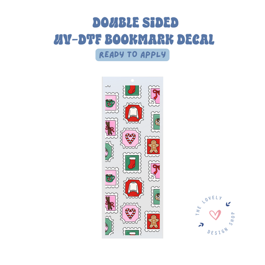 Christmas Stamps - UV DTF Bookmark Decal - Sep 15