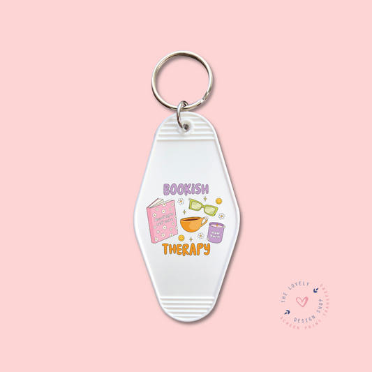Bookish Therapy -  Keychain UV DTF Decal - July 29