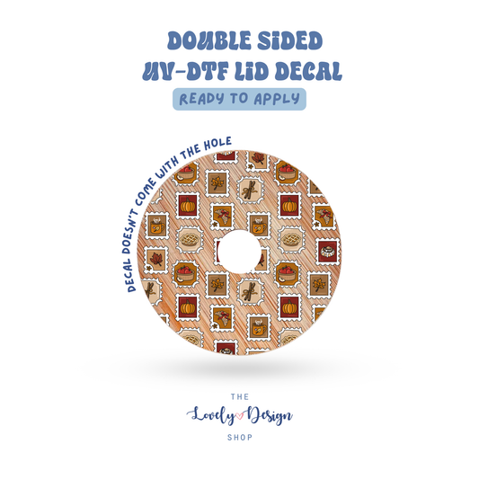 Fall Stamps - UV DTF Lid Decal - Aug 8
