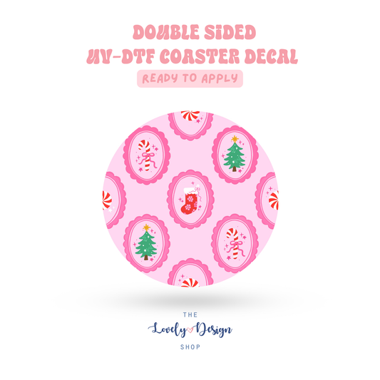 Christmas Frames - UV DTF Coaster Decal - Sep 15