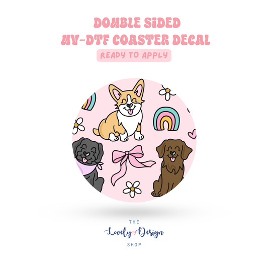 Dog Mom - UV DTF Coaster Decal - Aug 27