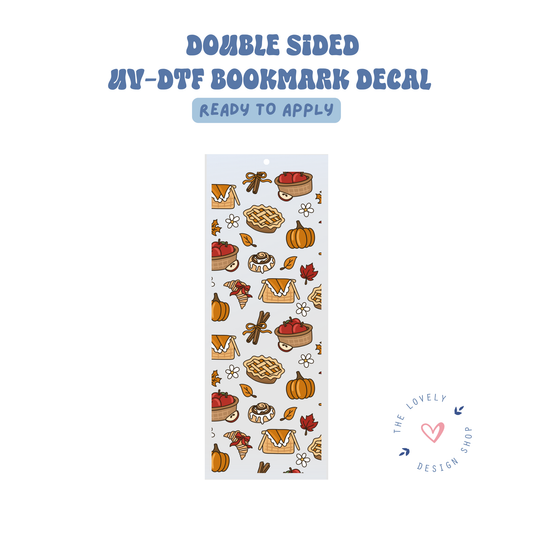 Fall Treats - UV DTF Bookmark Decal - Aug 8