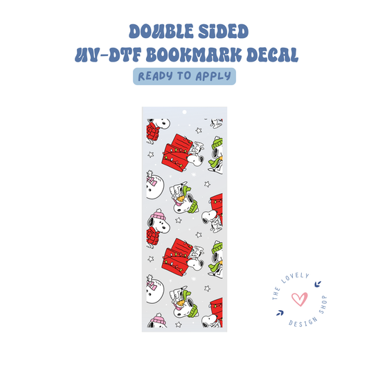 Winter Snoopy - UV DTF Bookmark Decal - Sep 15