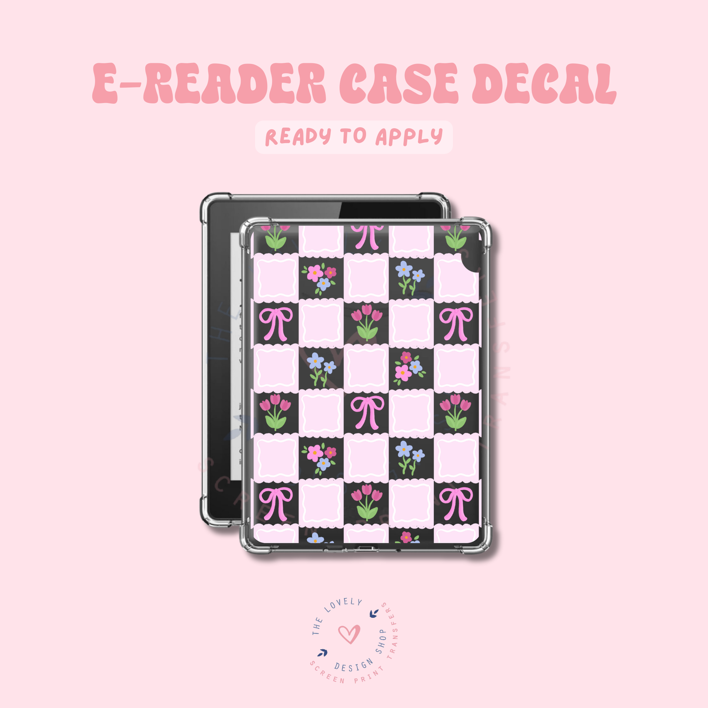 Coquette Spring - UV DTF E-Reader Decal - Jan 27