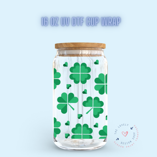 Shamrock Shake - UV DTF 16 oz Libbey Cup Wrap (PRE-ORDER SHIPS 10TH - 17TH) Jan 2