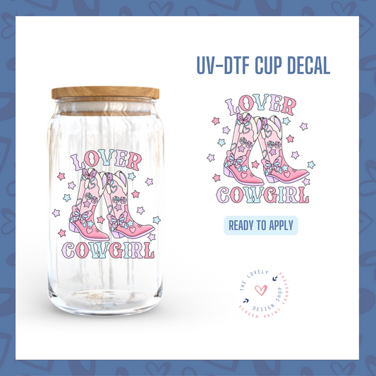 Lover Cowgirl Boots - UV DTF Cup Decal - Jan 14