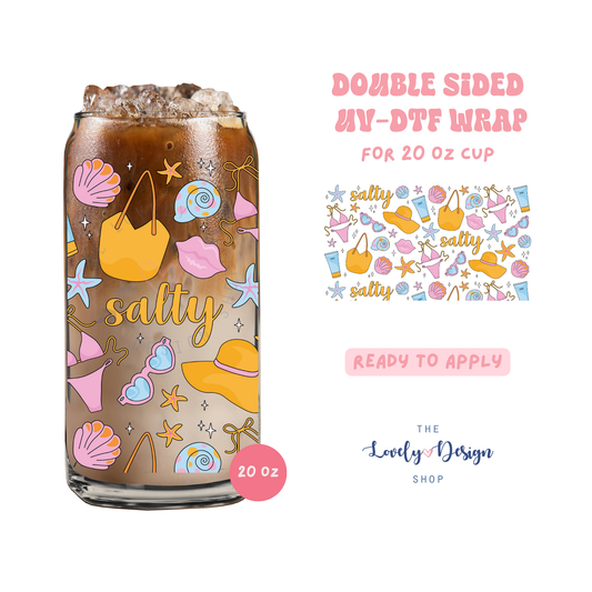 Salty - UV DTF 20 oz Libbey Cup Wrap - Aug 8