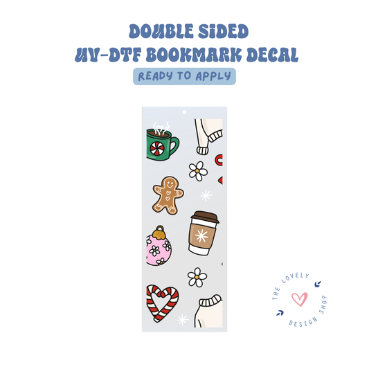 Xmas Girlie - UV DTF Bookmark Decal - Sep 15