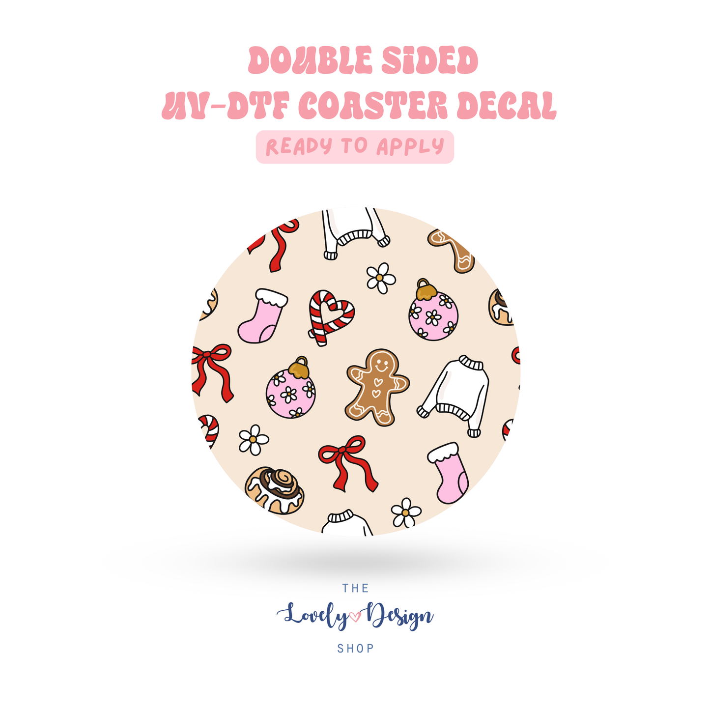 Merry Girlie - UV DTF Coaster Decal - Sep 15