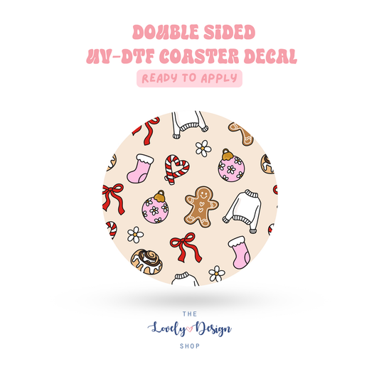 Merry Girlie - UV DTF Coaster Decal - Sep 15