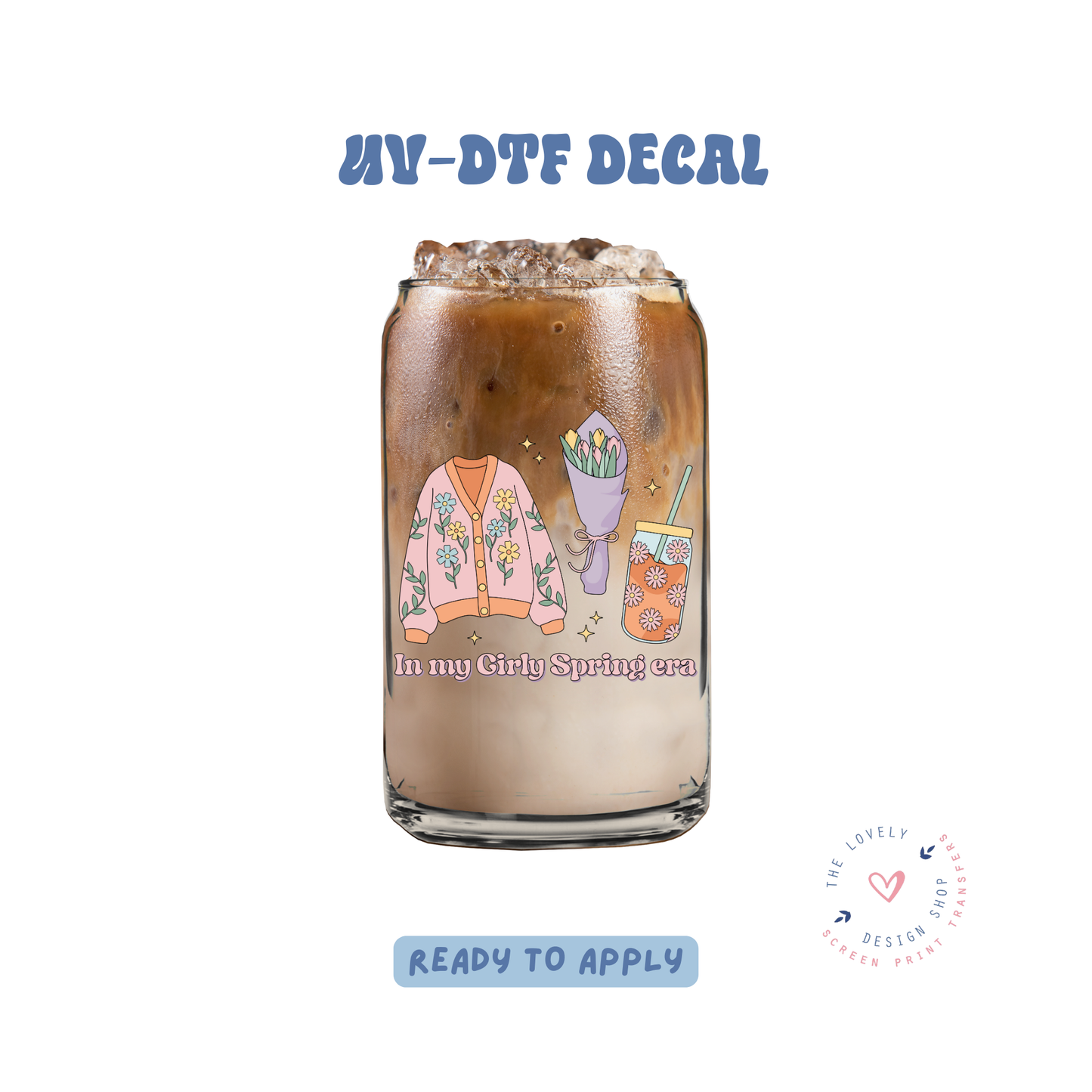 Spring Girl - UV DTF Cup Decal - Feb 4