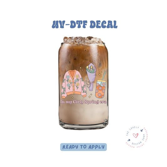 Spring Girl - UV DTF Cup Decal - Feb 4